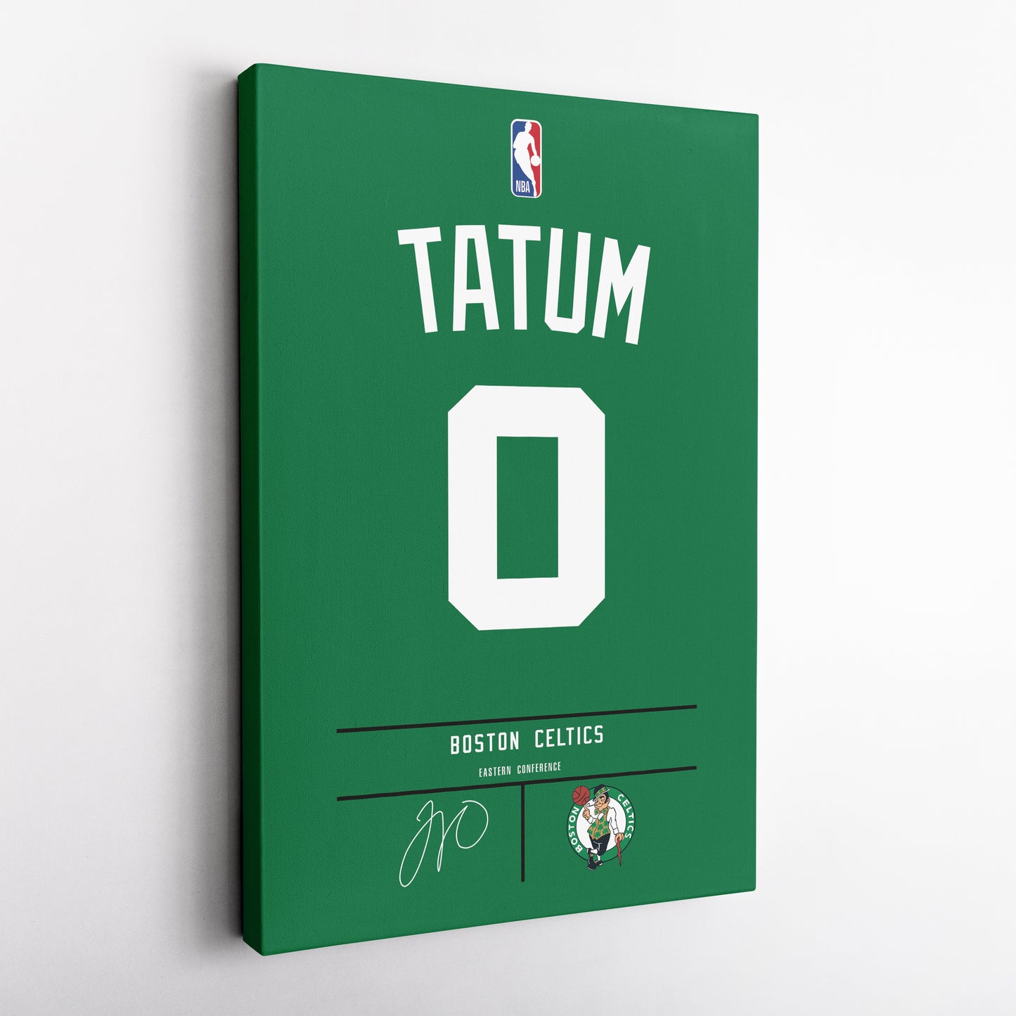 Jayson Tatum Celtics Jersey Canvas Print | Wall Art Decor