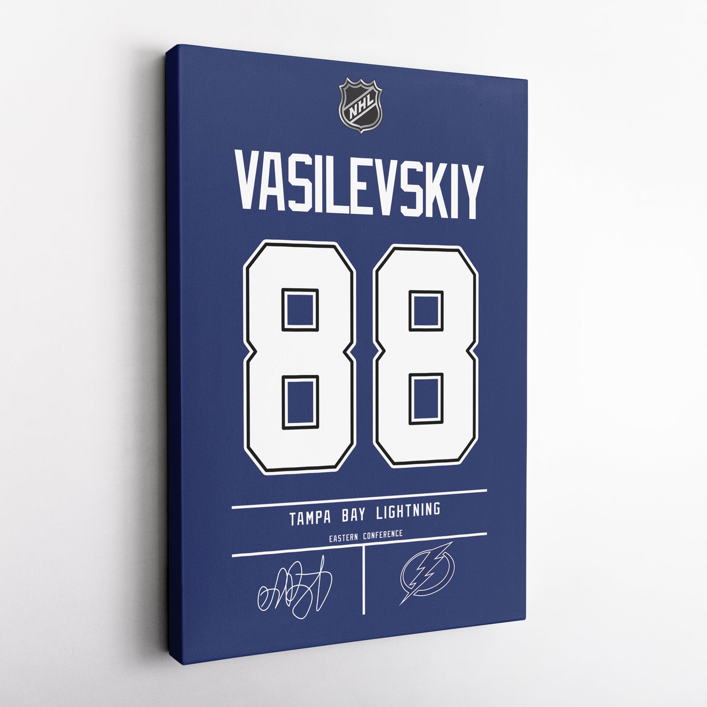 Andrei Vasilevskiy Lightning Jersey Canvas Print | Wall Art Decor
