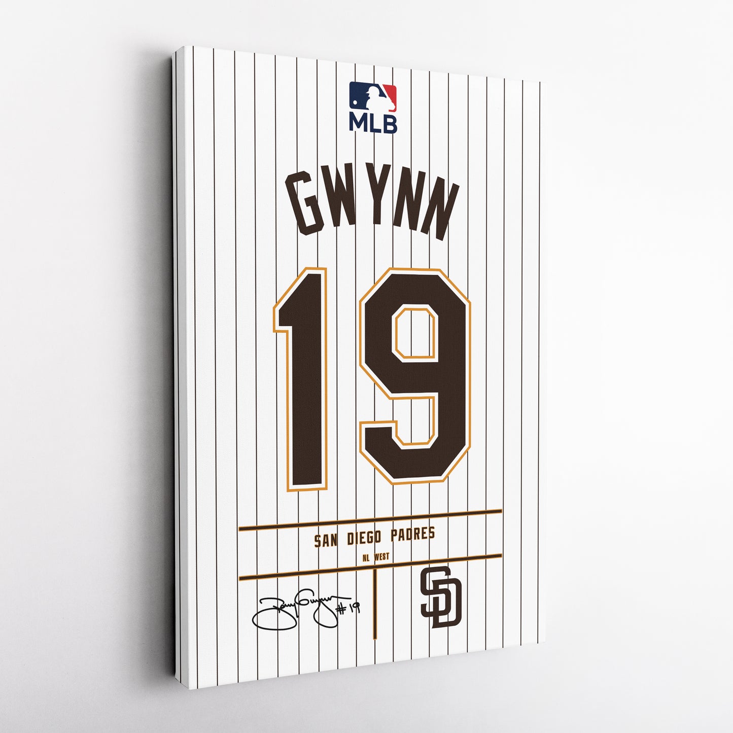 Tony Gwynn Jersey San Diego Padres Jersey Canvas Wall Art