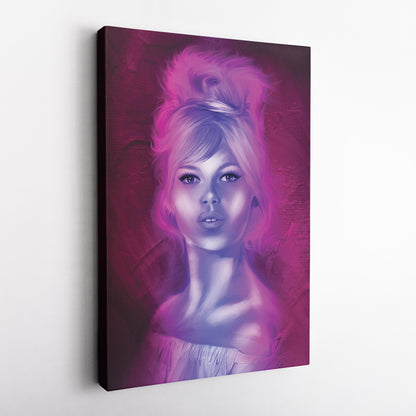 Brigitte Bardot Canvas Print | Vintage Hollywood Wall Art Decor