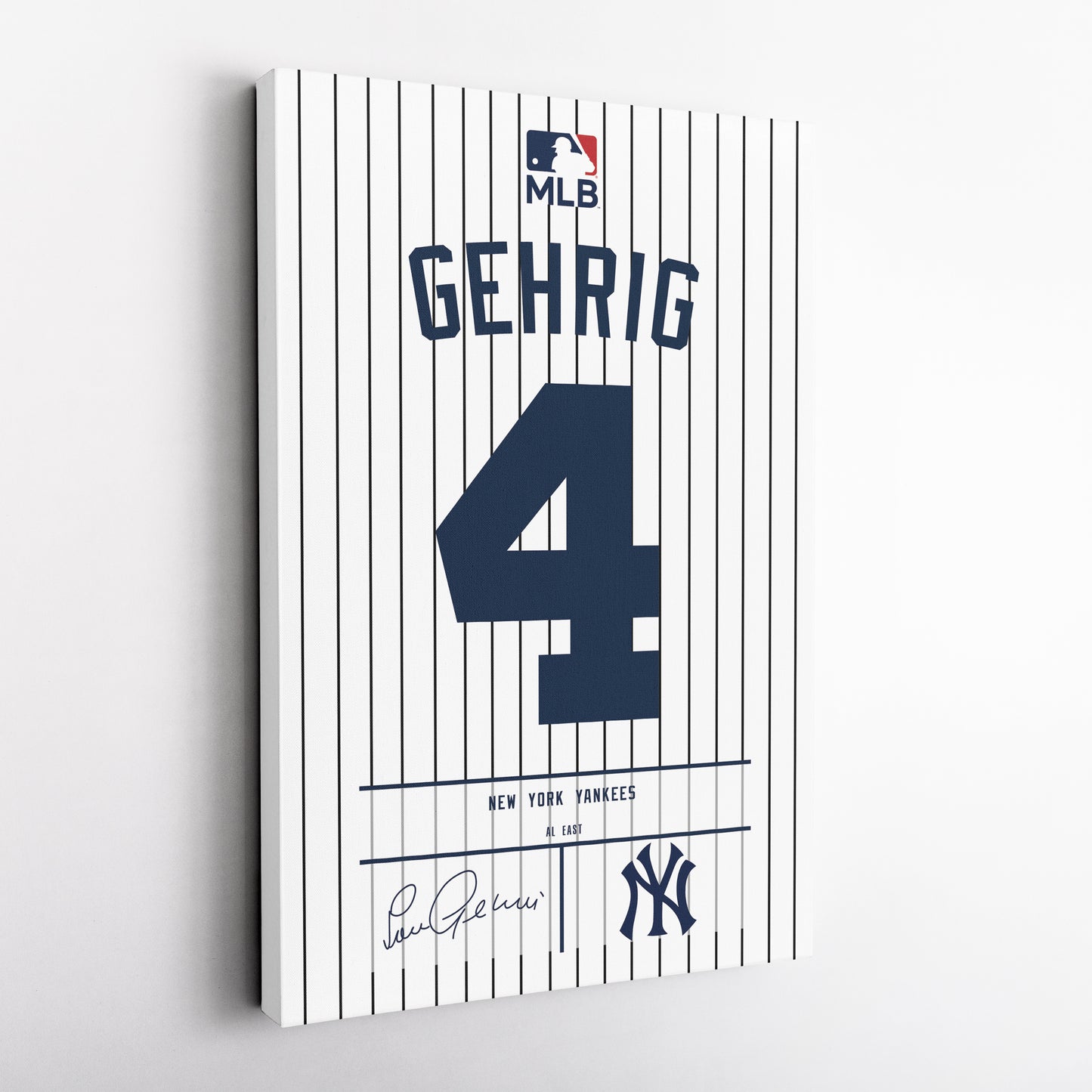 Lou Gehrig Yankees Jersey Canvas Print | Wall Art Decor