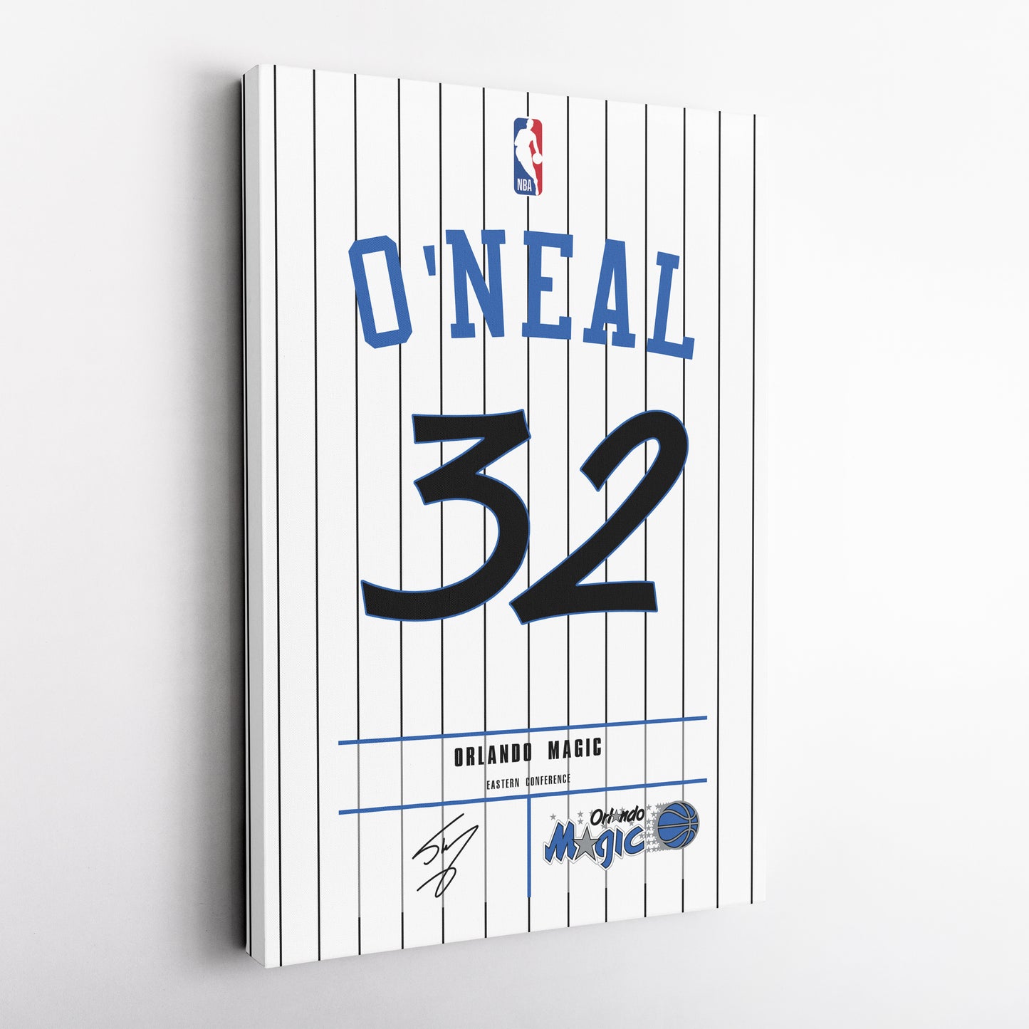 Shaquille O'Neal Magic Jersey Canvas Print | Wall Art Decor