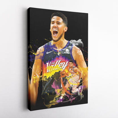 Devin Booker Suns Canvas Print | Phoenix Basketball Wall Art