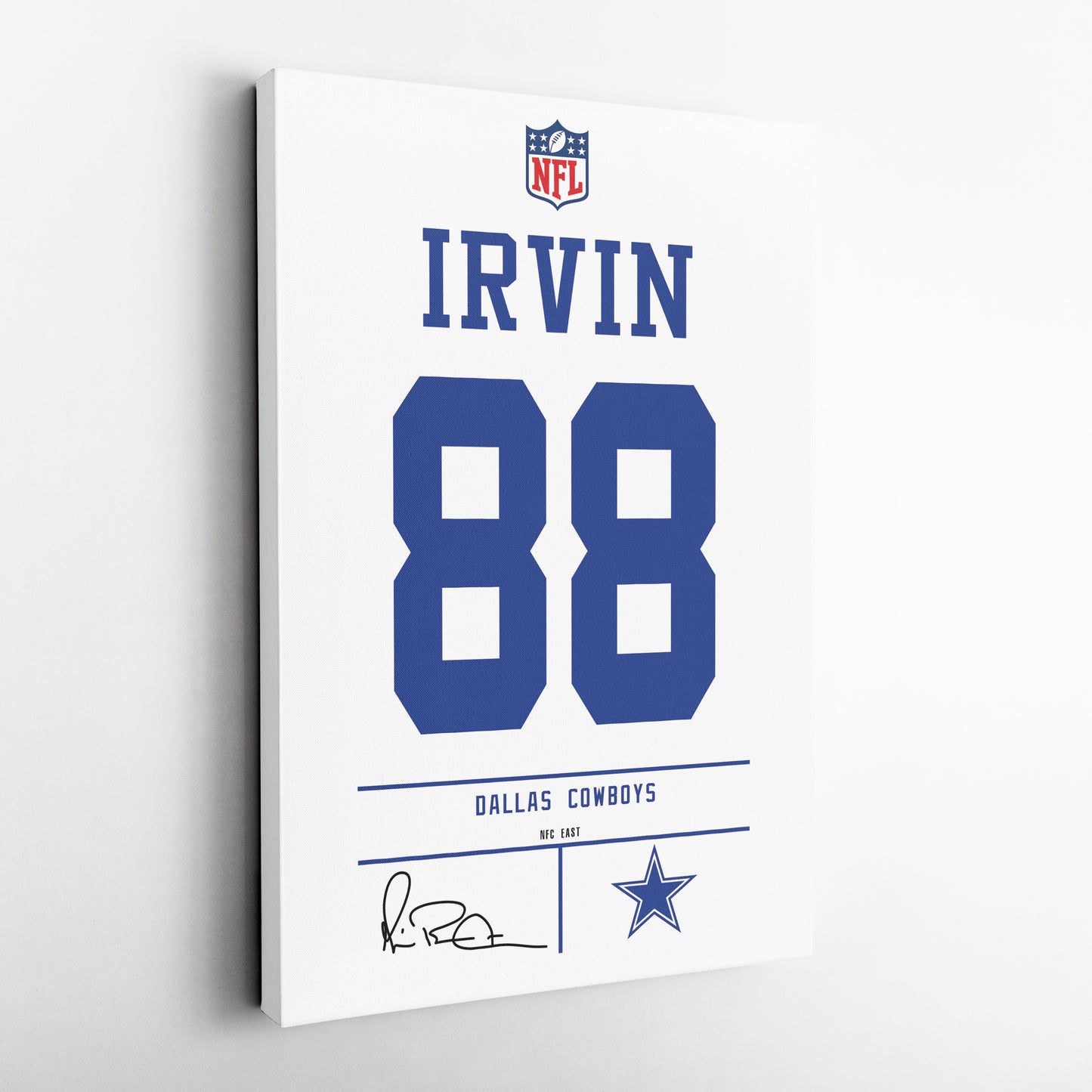 Michael Irvin Cowboys Jersey Canvas Print | Wall Art Decor