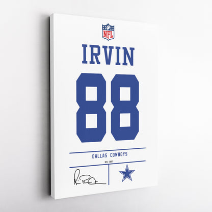Michael Irvin Cowboys Jersey Canvas Print | Wall Art Decor