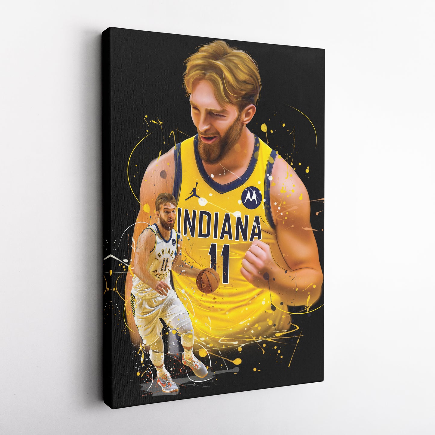 Domantas Sabonis Pacers Canvas Print | Indiana Basketball Wall Art
