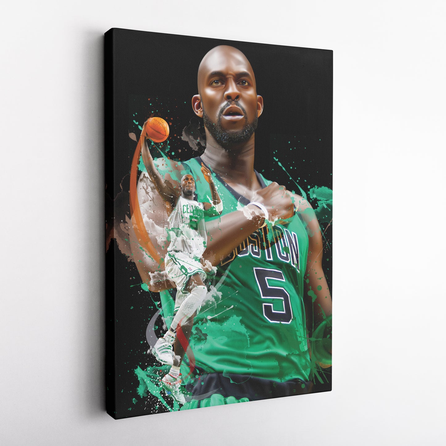 Kevin Garnett Celtics Canvas Print | Boston Basketball Wall Art