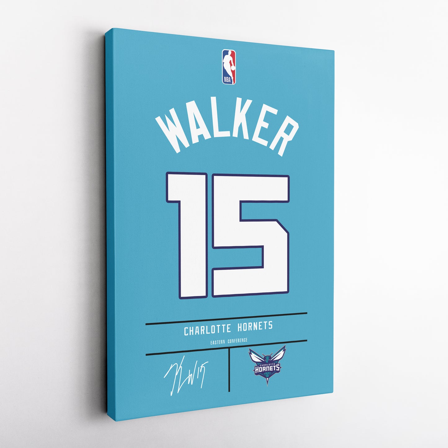 Kemba Walker Hornets Jersey Canvas Print | Wall Art Decor