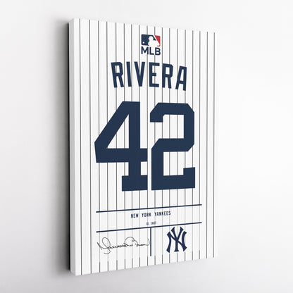 Mariano Rivera Yankees Jersey Canvas Print | Wall Art Decor