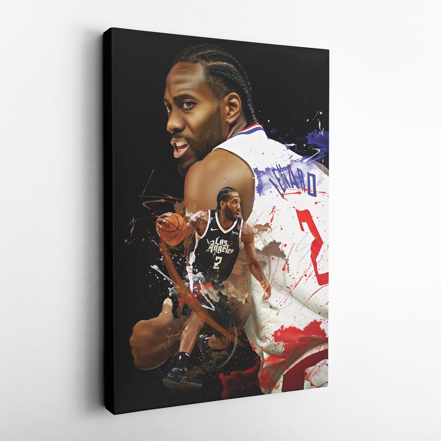 Kawhi Leonard Clippers Canvas Print | Los Angeles Basketball Wall Art