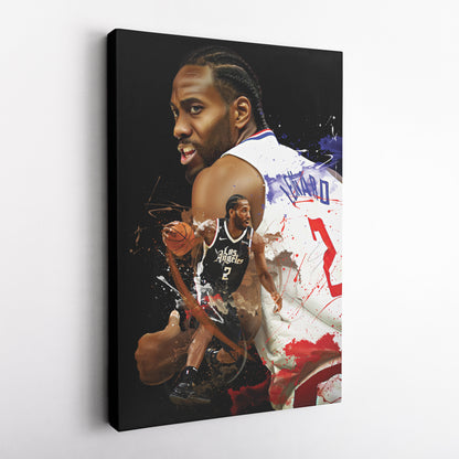 Kawhi Leonard Clippers Canvas Print | Los Angeles Basketball Wall Art
