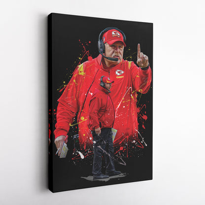 Andy Reid Chiefs Jersey Canvas Print | Wall Art Decor