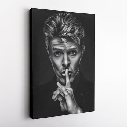 David Bowie ‘Shhh’ Canvas Print | Iconic Music Legend Wall Art