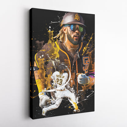 Fernando Tatis Jr. Padres Canvas Print | San Diego Baseball Wall Art