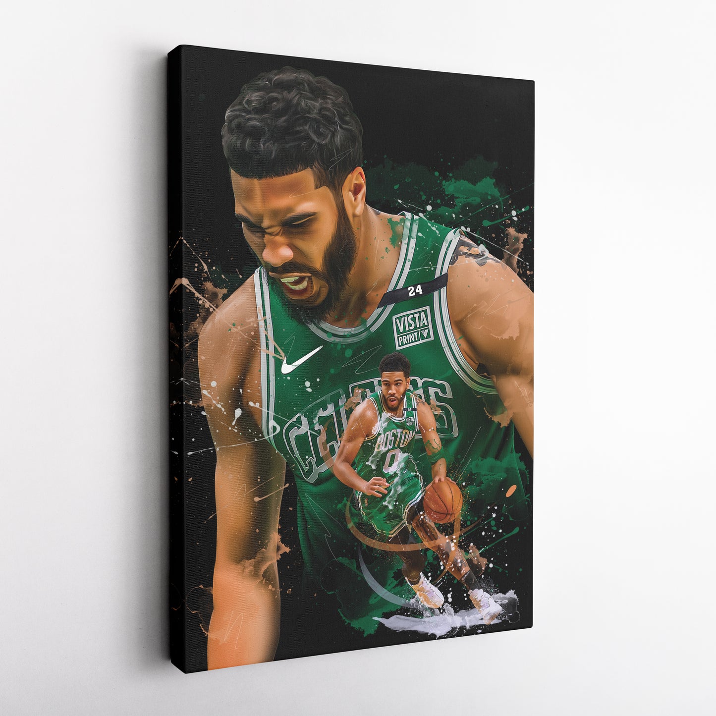 Jayson Tatum Celtics Canvas Print | Boston Basketball Wall Art