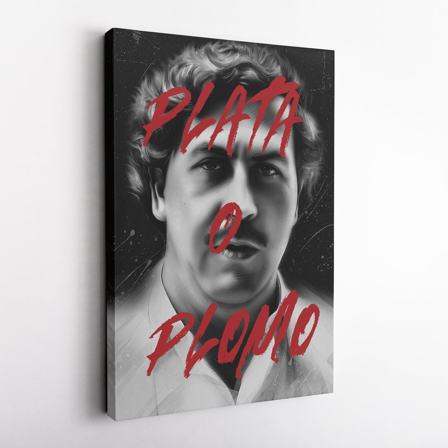 Pablo Escobar 'Plata o Plomo' Canvas Print | Crime Legend Wall Art