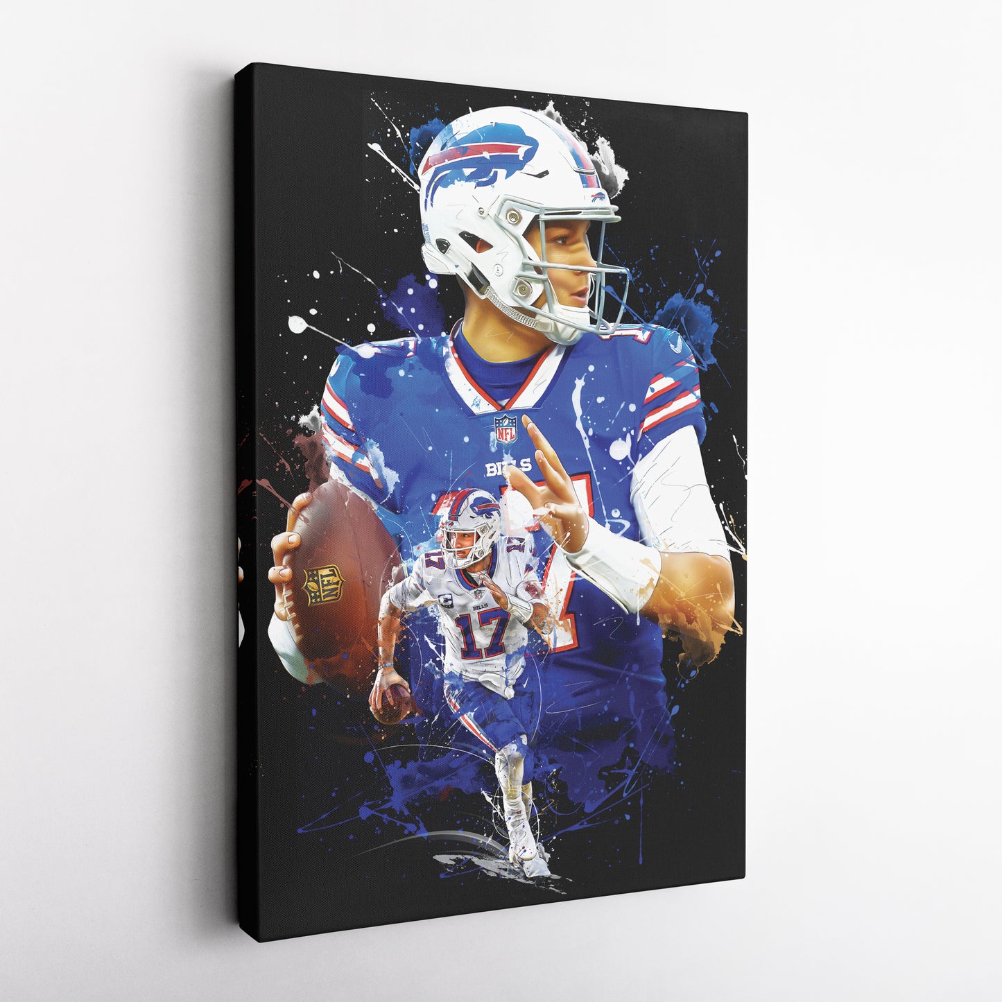 Josh Allen Bills Canvas Print | Buffalo Football Wall Art