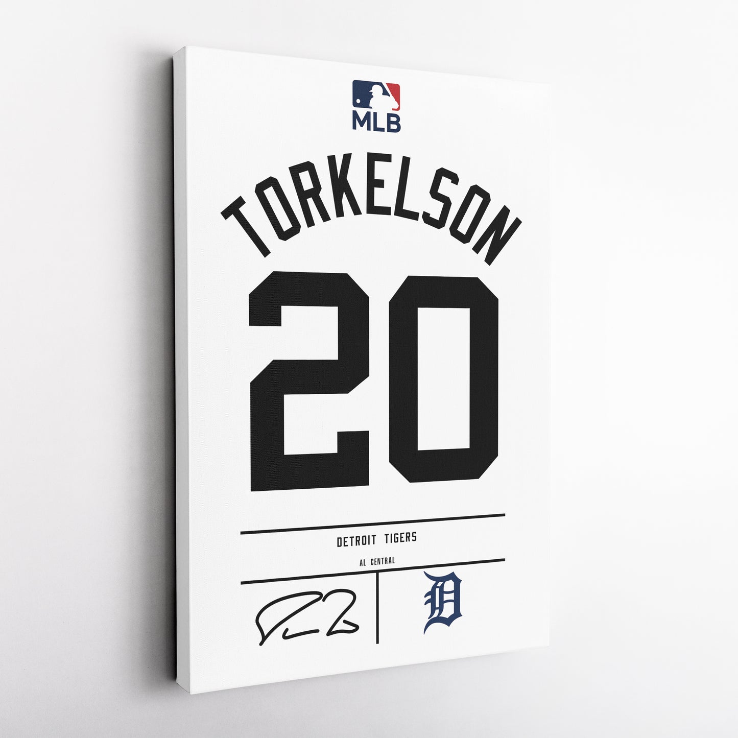 Spencer Torkelson Tigers Jersey Canvas Print | Wall Art Decor