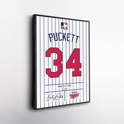 Kirby Puckett Twins Jersey Canvas Print | Wall Art Decor