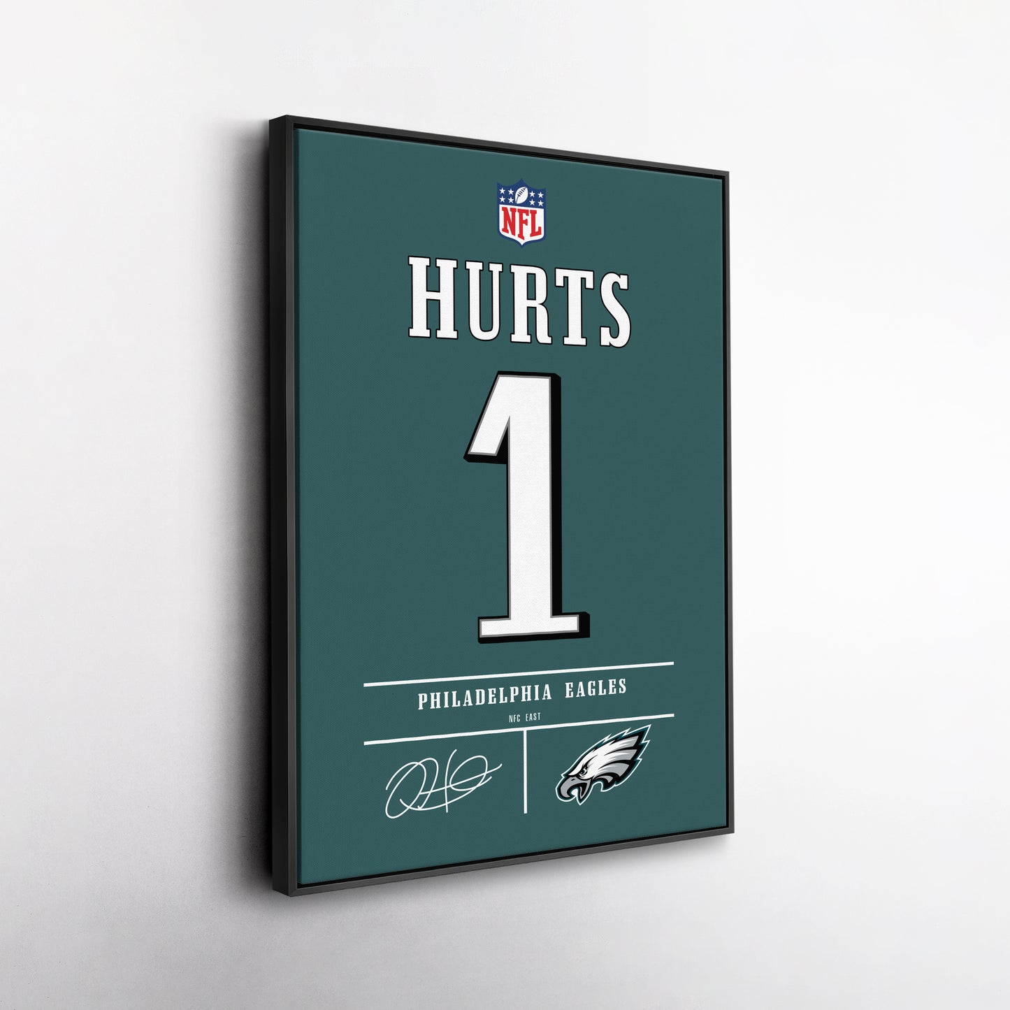 Jalen Hurts Eagles Jersey Canvas Print | Wall Art Decor