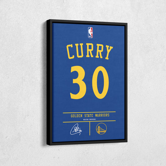 Stephen Curry Warriors Jersey Art