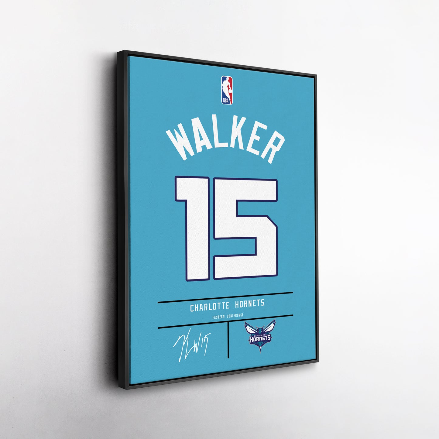 Kemba Walker Hornets Jersey Canvas Print | Wall Art Decor