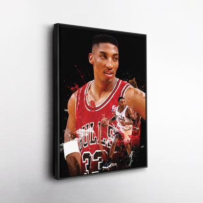 Scottie Pippen Bulls Canvas Print | Chicago Basketball Wall Art