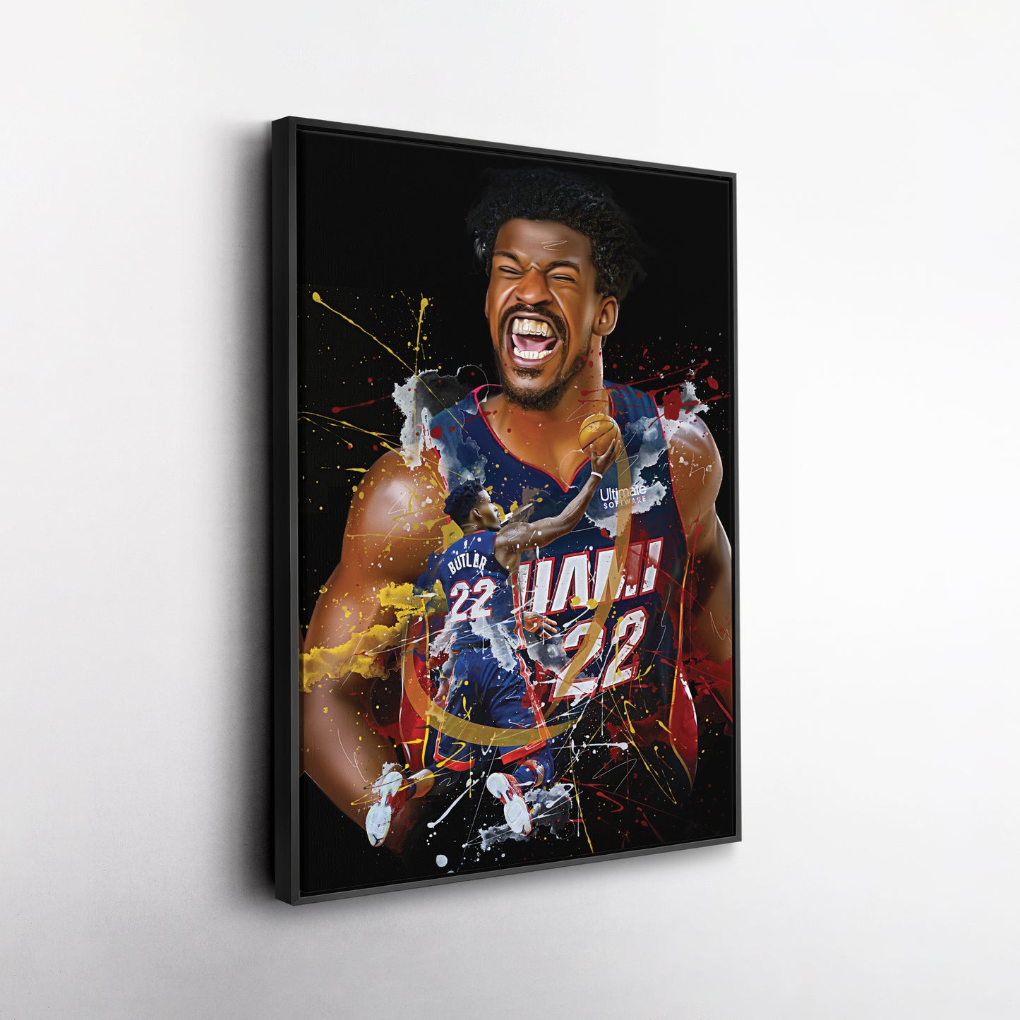 Jimmy Butler Miami Heat Canvas Print | Basketball Wall Art