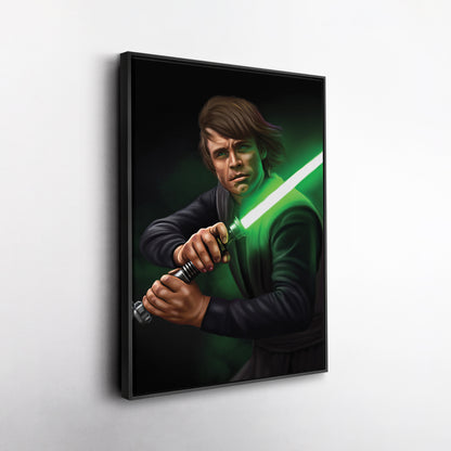 Luke Skywalker Canvas Print | Star Wars Jedi Knight Wall Art