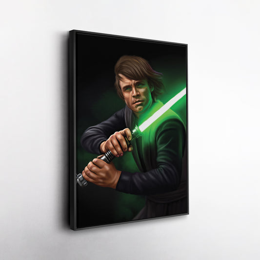 Luke Skywalker Canvas Print | Star Wars Jedi Knight Wall Art