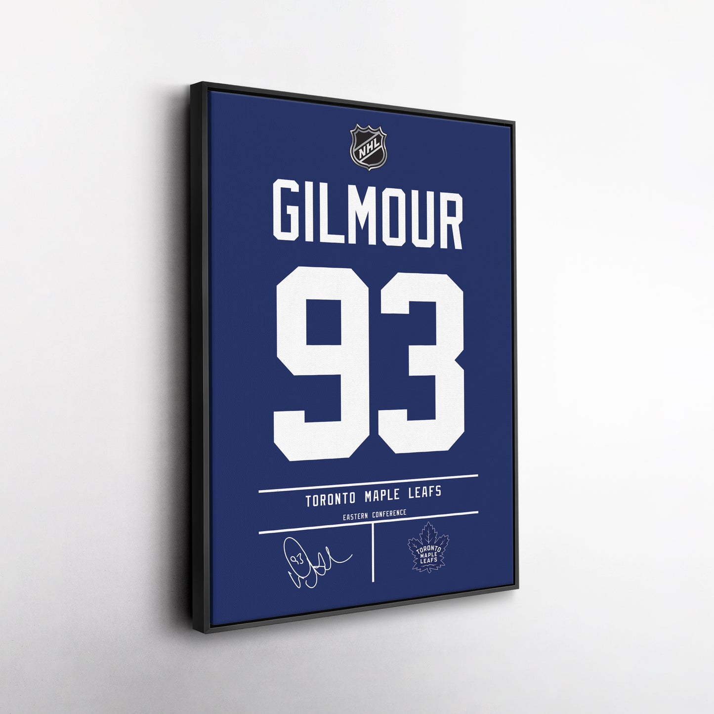 Doug Gilmour Maple Leafs Jersey Canvas Print | Wall Art Decor