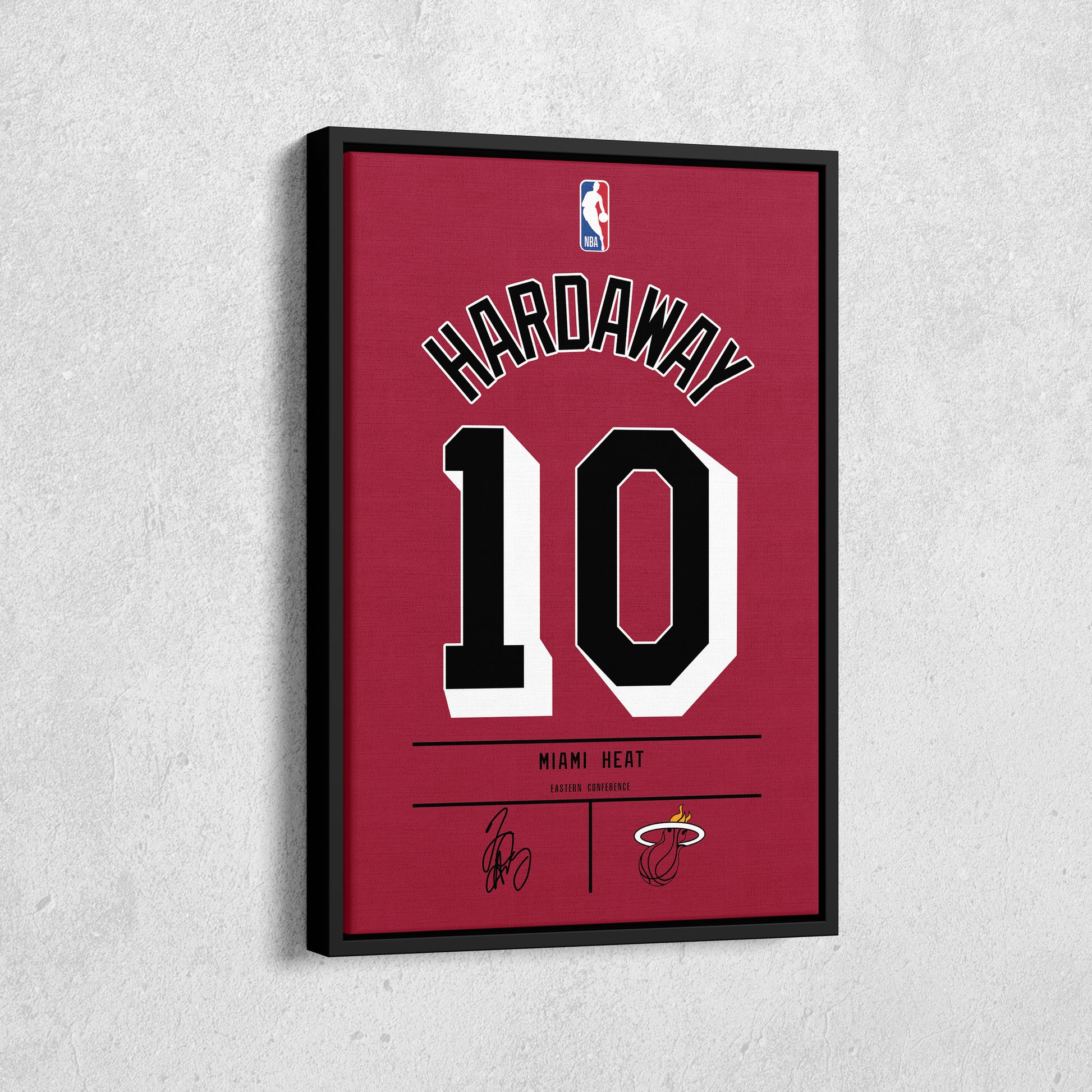 Tim Hardaway Heat Jersey Canvas Print | Wall Art Decor