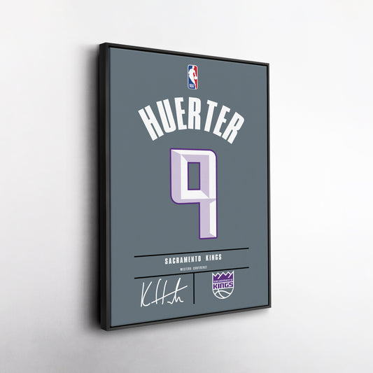 Kevin Huerter Kings Jersey Canvas Print | Wall Art Decor