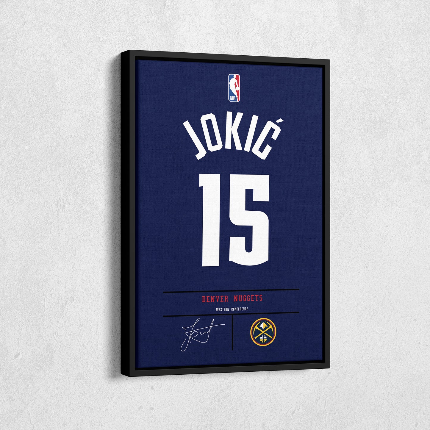 Nikola Jokic Nuggets Jersey Canvas Print | Wall Art Decor