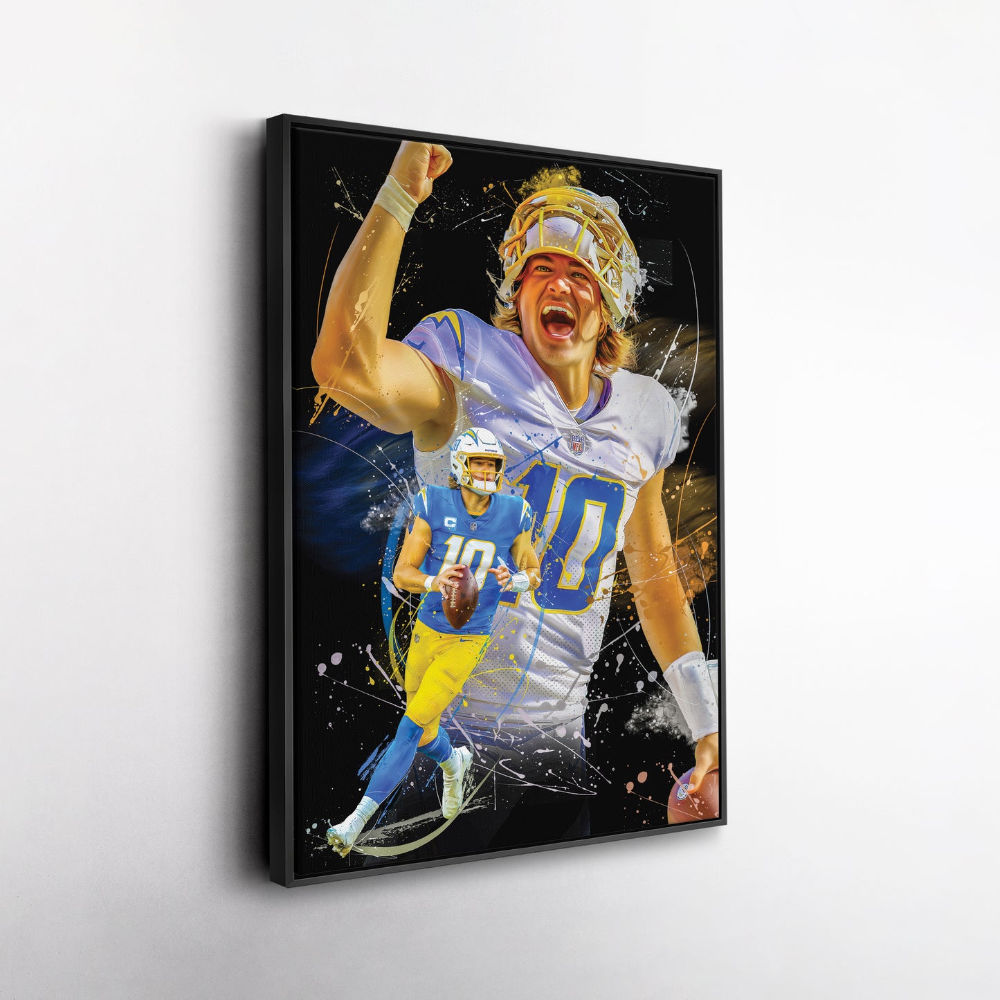 Justin Herbert Chargers Canvas Print | Los Angeles Football Wall Art
