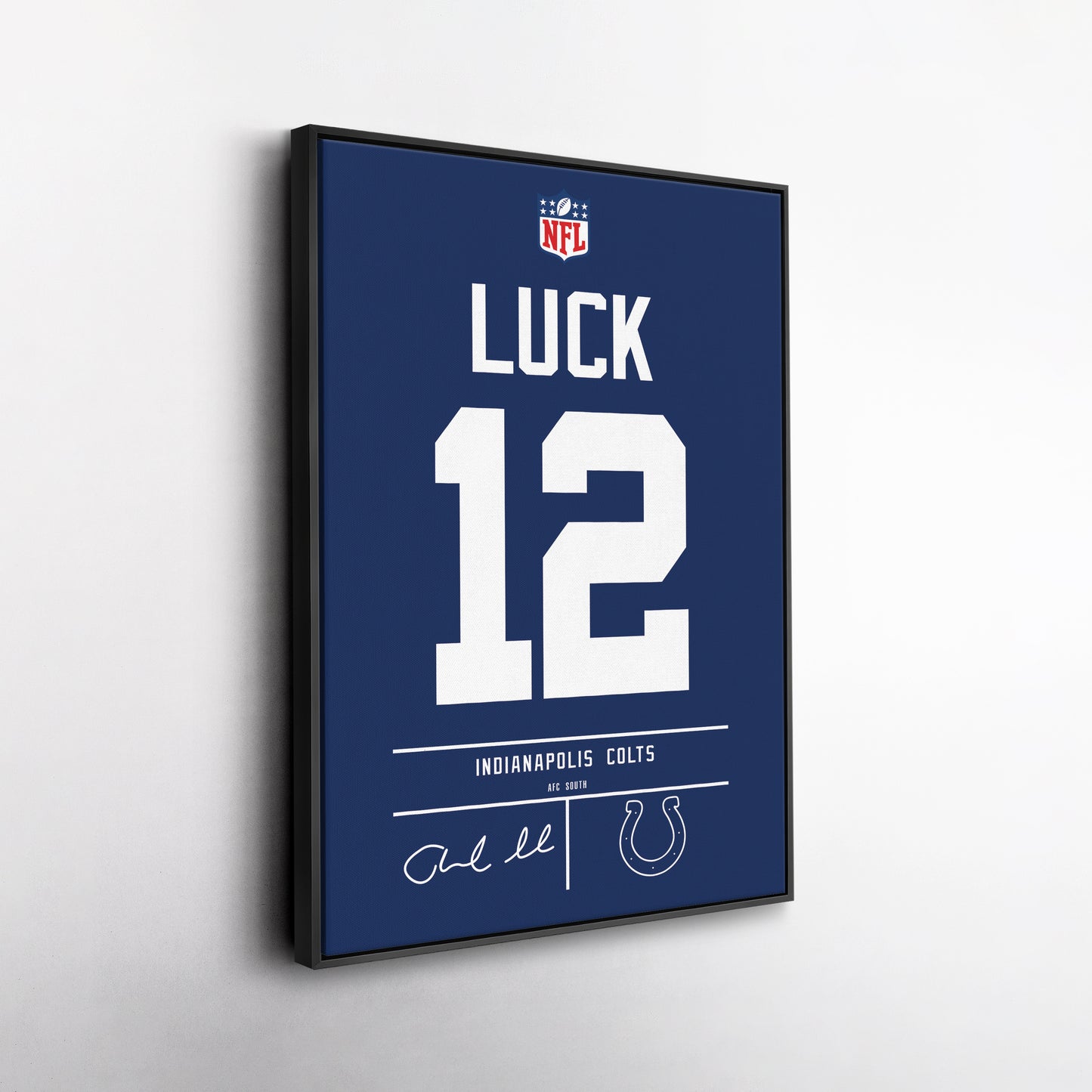 Andrew Luck Colts Jersey Canvas Print | Wall Art Decor