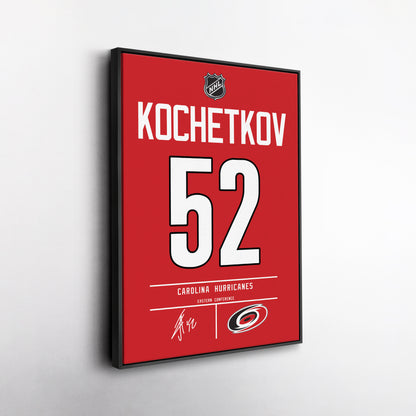 Pyotr Kochetkov Hurricanes Jersey Canvas Print | Wall Art Decor