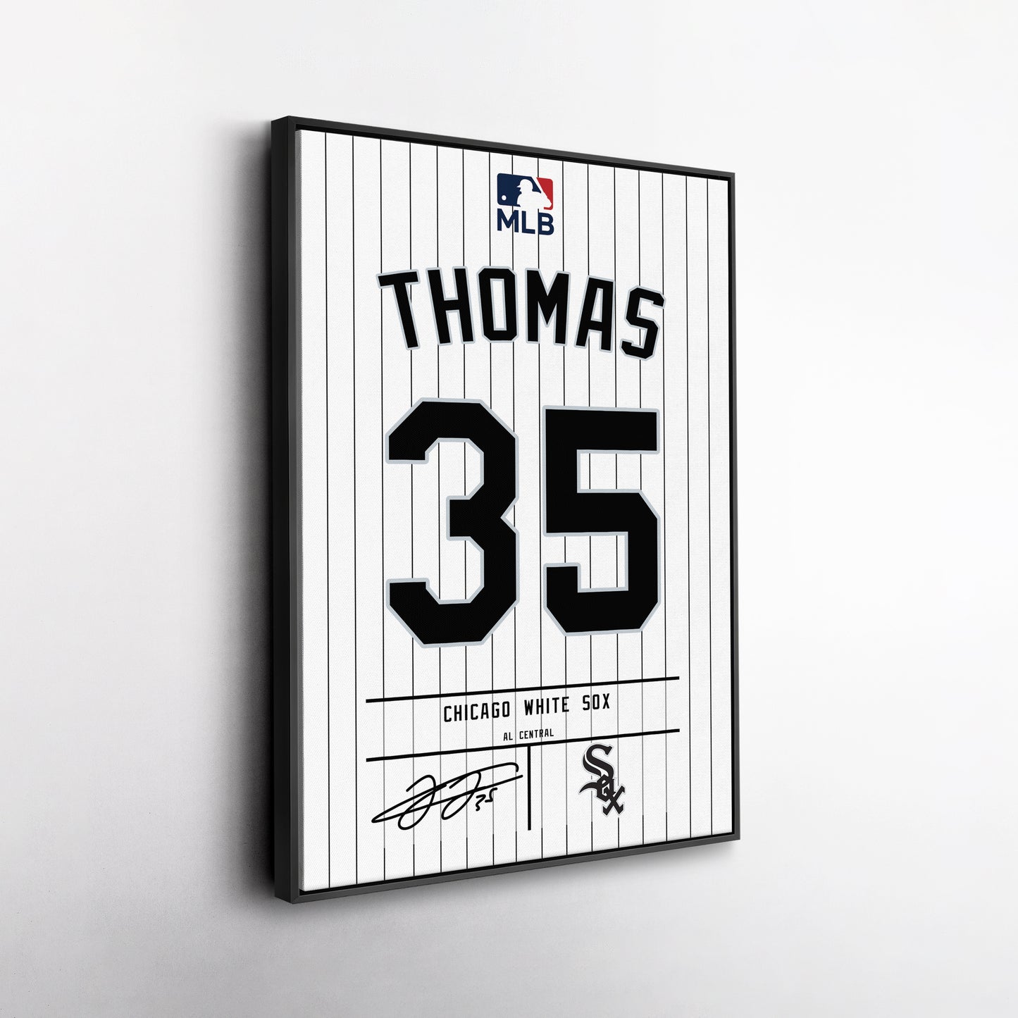 Frank Thomas White Sox Jersey Canvas Print | Wall Art Decor