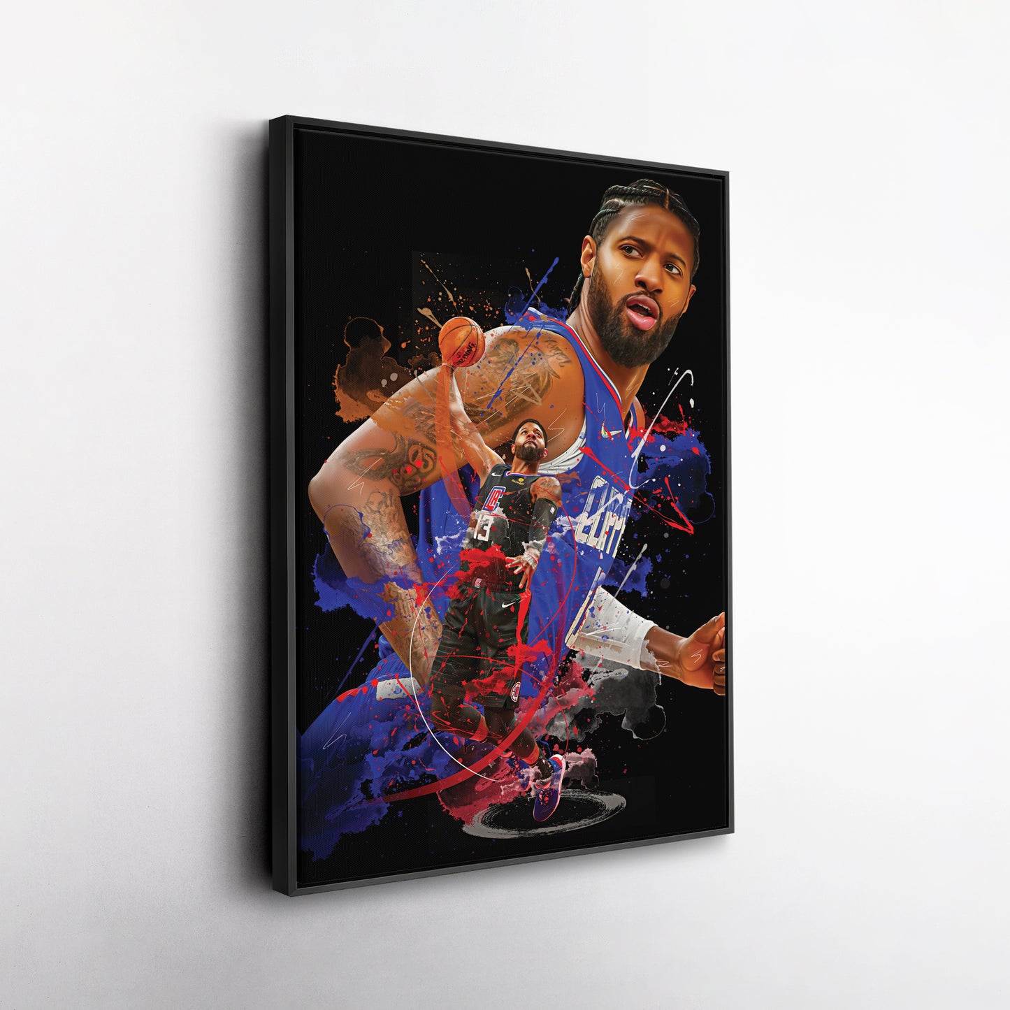 Paul George Clippers Canvas Print | Los Angeles Basketball Wall Art