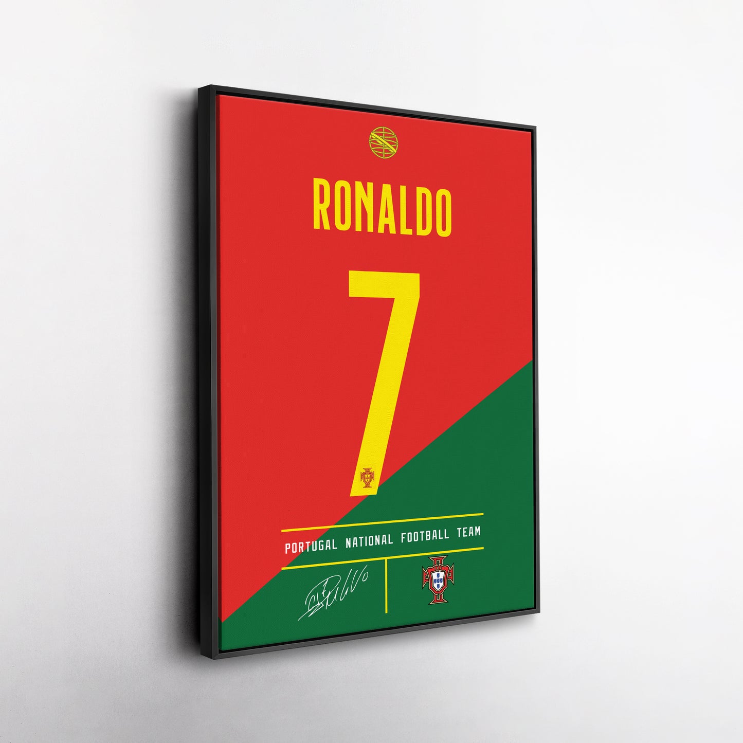 Cristiano Ronaldo Portugal Jersey Canvas Print | Wall Art Decor