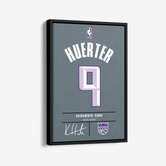 Kevin Huerter Kings Jersey Canvas Print | Wall Art Decor