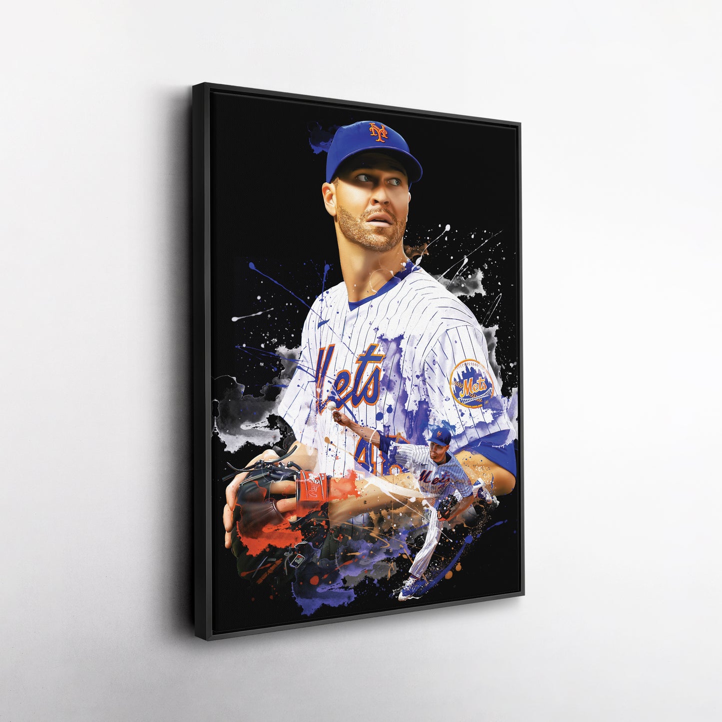 Jacob deGrom Mets Canvas Print | New York Baseball Wall Art