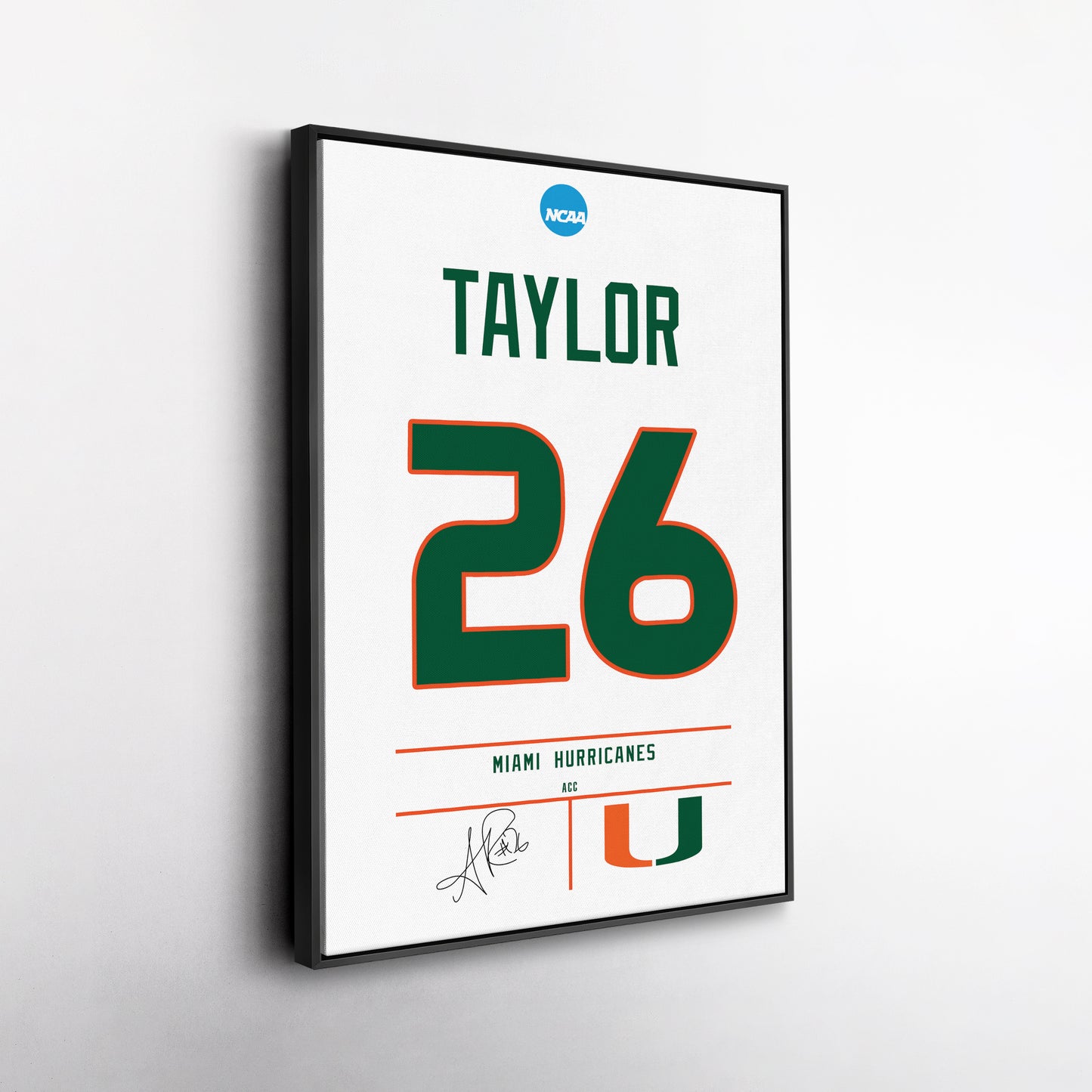 Sean Taylor Hurricanes Jersey Canvas Print | Wall Art Decor