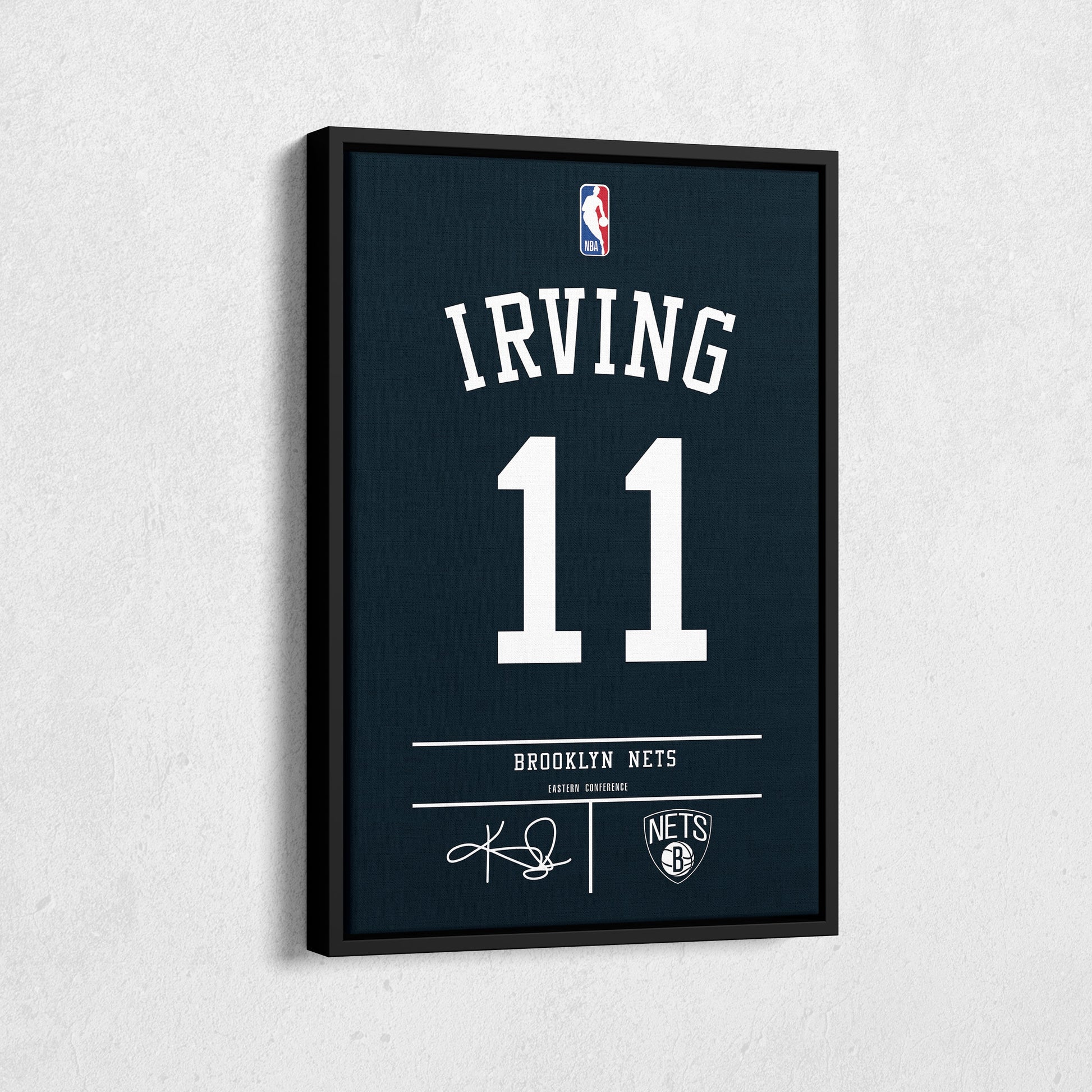 Kyrie Irving Nets Jersey Canvas Print | Wall Art Decor