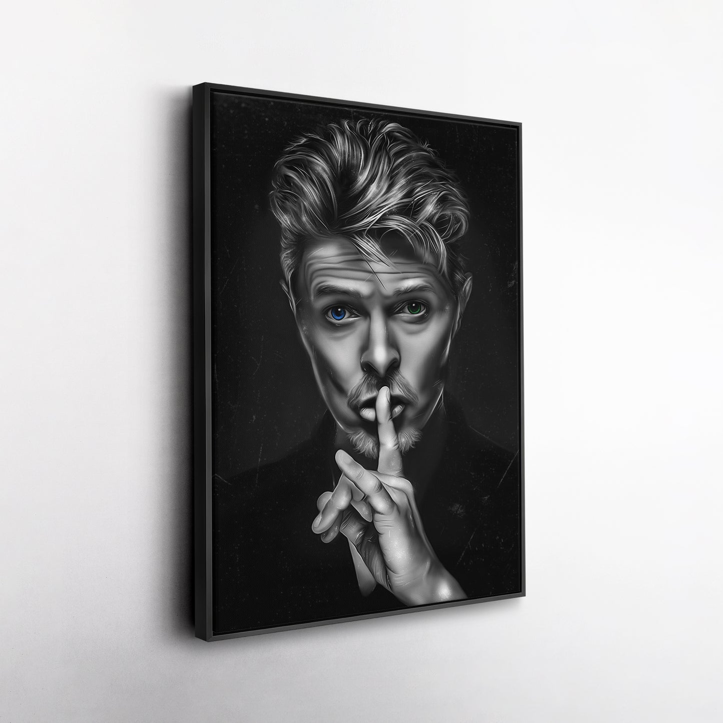 David Bowie ‘Shhh’ Canvas Print | Iconic Music Legend Wall Art