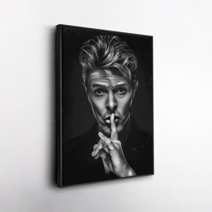 David Bowie ‘Shhh’ Canvas Print | Iconic Music Legend Wall Art