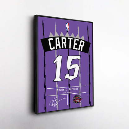 Vince Carter Raptors Jersey Canvas Print | Wall Art Decor