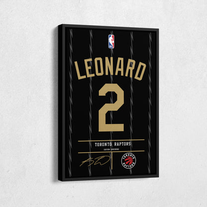 Kawhi Leonard Raptors Jersey Canvas Print | Wall Art Decor