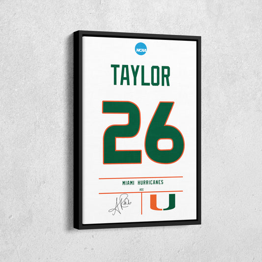 Sean Taylor Hurricanes Jersey Canvas Print | Wall Art Decor