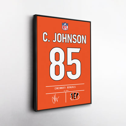 Chad Johnson Bengals Jersey Canvas Print | Wall Art Decor